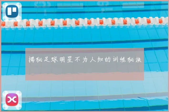 揭秘足球明星不为人知的训练秘诀